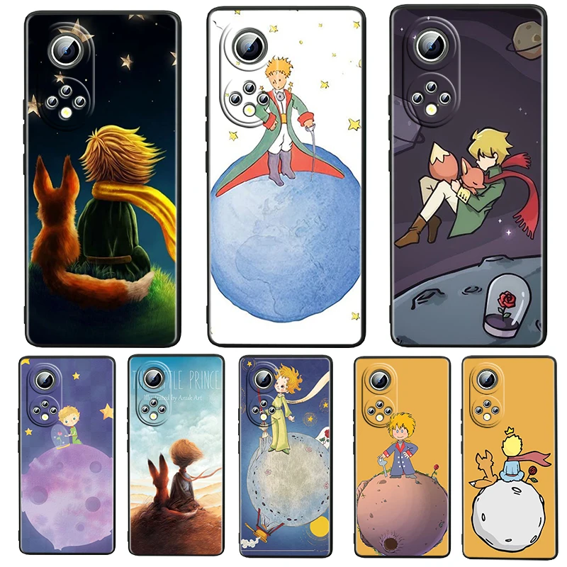 

The Little Prince Capa For Honor View 20 20E X20 10 Play5 5T Magic3 Pro Plus SE Lite 5G Black Silicone Soft Phone Case