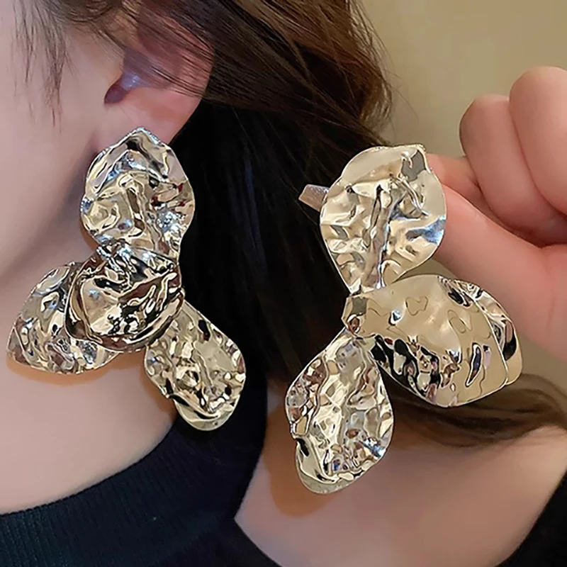 Модные летние цветочные элементы темпераментные серьги допамин стиль подходит