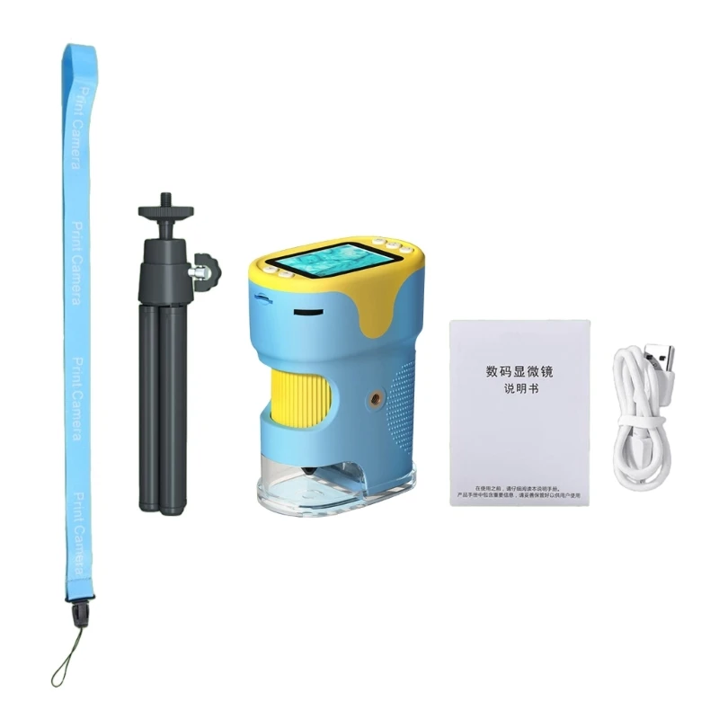 

Portable Handheld Digital Microscope with LEDs Screen, Camera Recorder for Kid and Adult, Battery Powered Easy and Fun