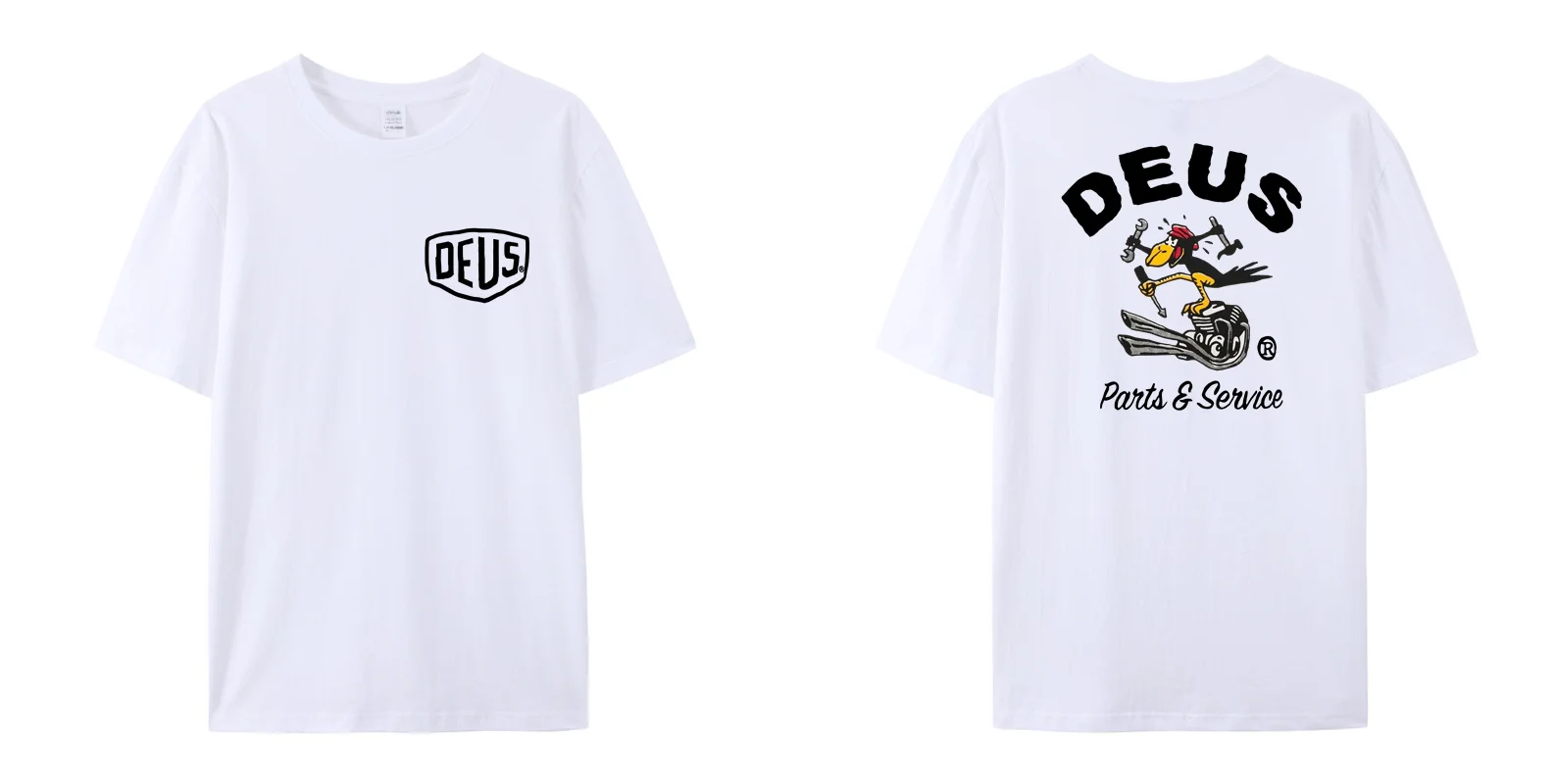 

Deus Battery Tee - Vintage White Ex Machina tee