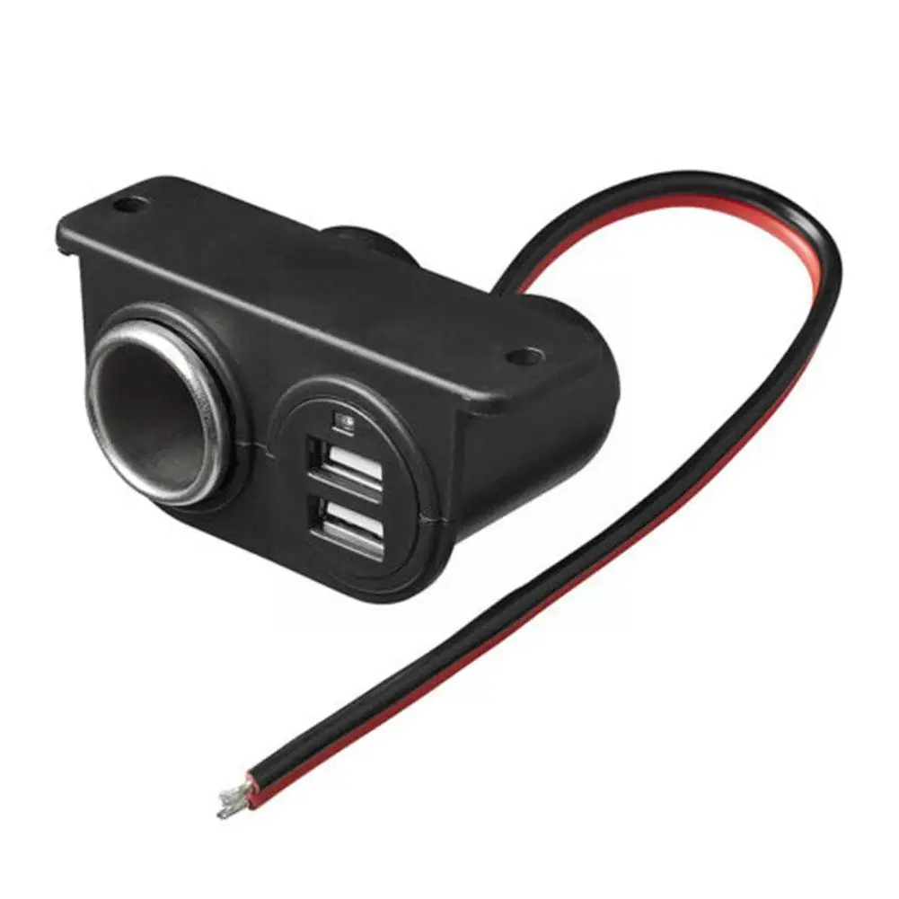 

5V Usb Ports Socket DC Double 3.1A Charger Built-In Recessed Multi Plug Cars Port Camper Car Adapter Charger O0T5