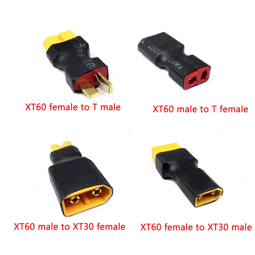 

1pcs RC XT60 Male/Female To XT30 Plug T Female/Male Connector Adapter Car Plane Helicopter Quadcopter Lipo Battery RC parts