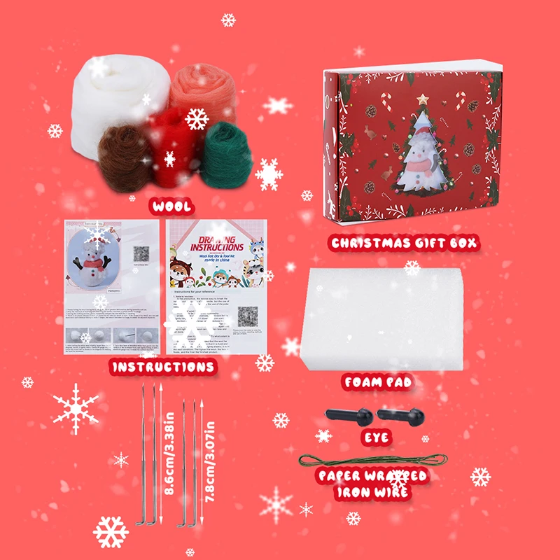 KRABALL Рождественский Фетровый Набор сделай Сам С Инструкциями
