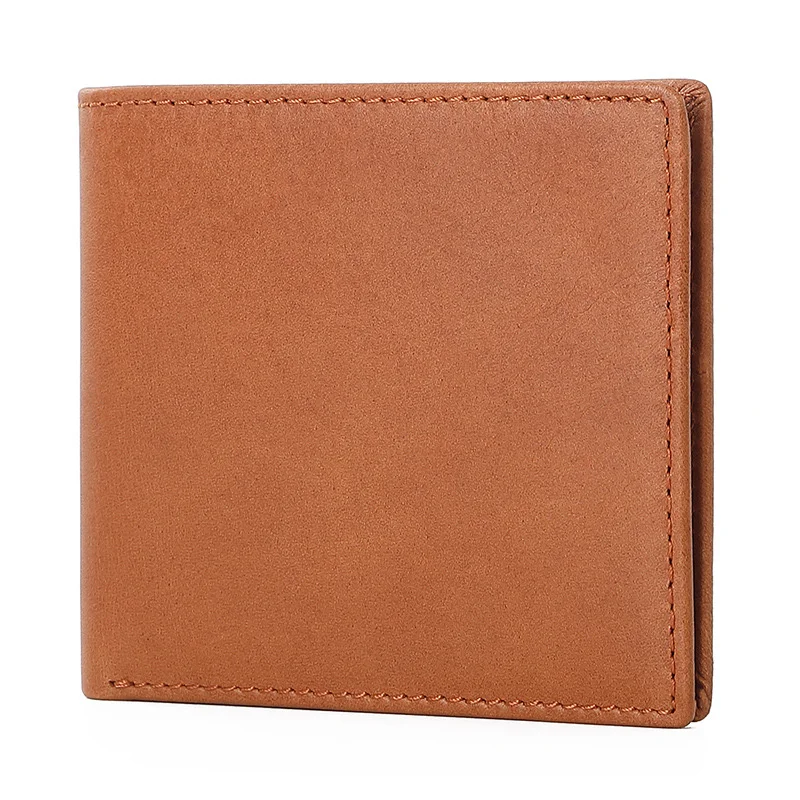 Двухскладные кошельки для мужчин мужской вместительный кожаный кошелек с