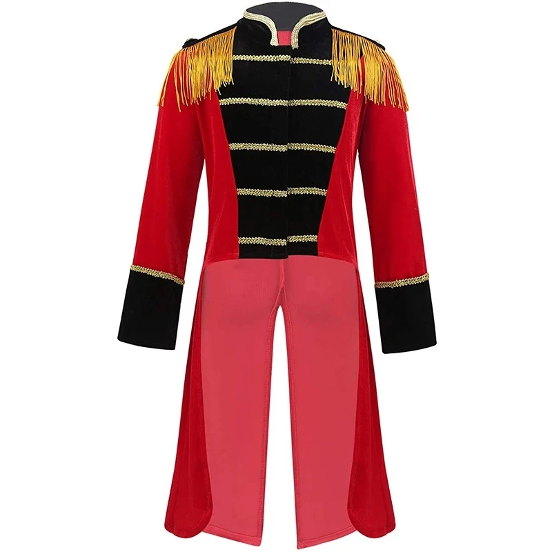 

Средневековый костюм куртка мужская сценическая одежда для выступлений Женская одежда для косплея Showman Ringmaster цирковая Одежда для танцев