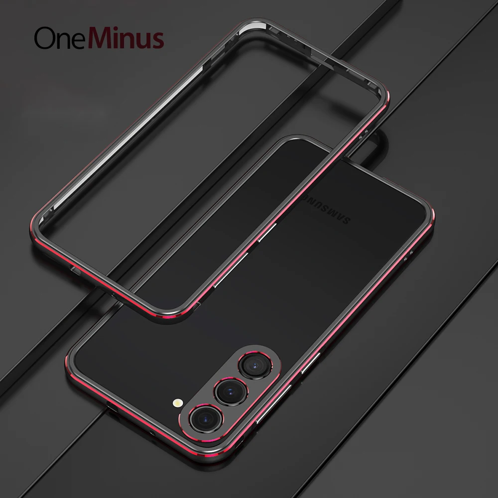 

For Samsung Galaxy S23 Ultra Case S23+Plus Aluminum Metal Bumper Frame Slim Cover Protective Phone Funda+Carmera Lens Protector