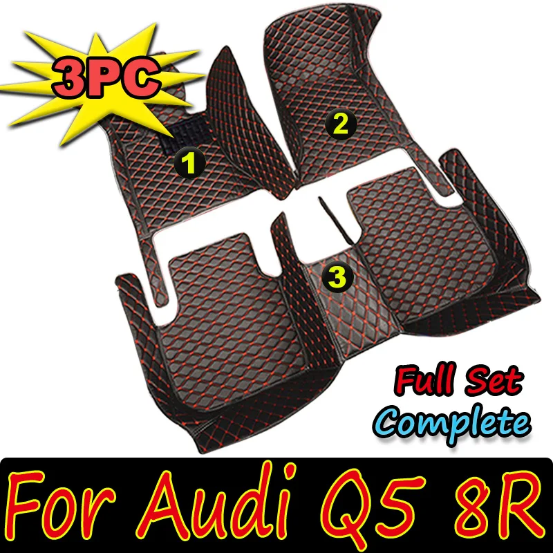 

Car Mats For Audi Q5 8R MK1 2009-2017 Luxury Leather Rug Durable Anti Dirt Carpet Auto Floor Mat Set Car Interior Accessories