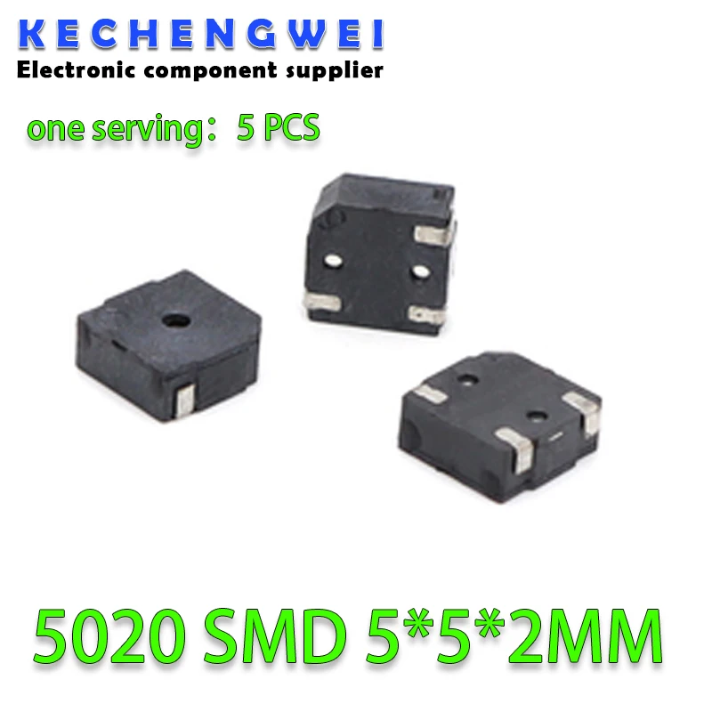 

5Pcs 5020 SMD 5*5*2MM SMD SMD Ultra-thin and ultra-small electromagnetic passive SMD buzzer