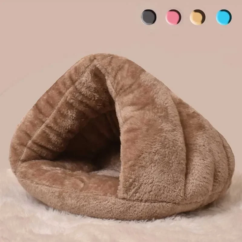 

Cat Bed Cave Soft Warm Nest Kennel Bed House Sleeping Mats Tent Pets Winter Removable Warm Cozy House Pet Supplies
