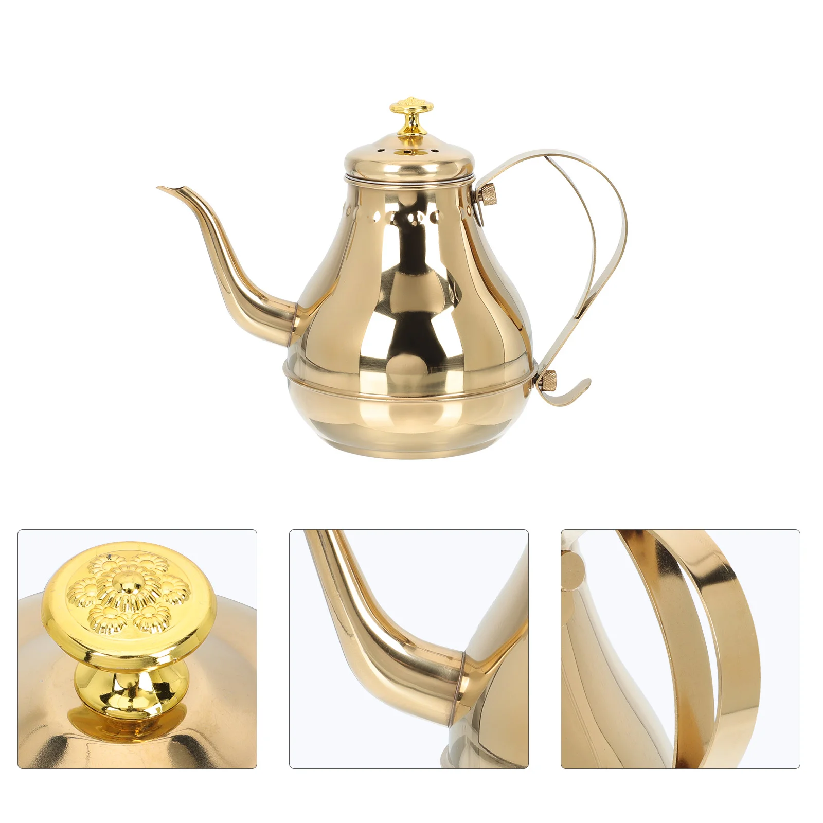 

1 Pc Stainless Steel Kettle Stainless Steel Tea Kettle Metal Tea Kettle Electric Teapot Stainless Steel Teapot