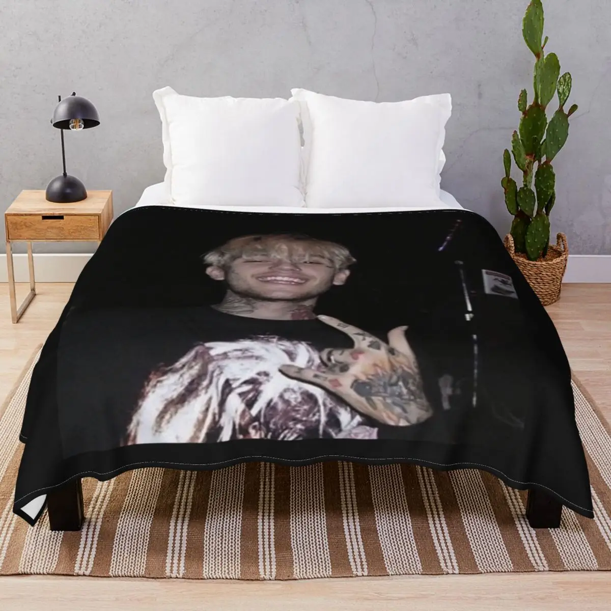 

Одеяло из кораллового флиса Lil Peep, ультра-мягкое покрывало для постельного белья, домашнего дивана, путешествий, кинотеатра, осень