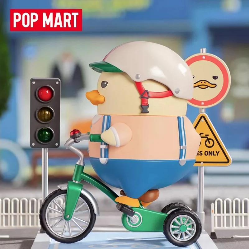 

Popmart Tricycle Duckoo Ya PVC Kawaii Anime Action Figure Ornament Figurines Home Decor Desktop Dolls Model Girls Gift