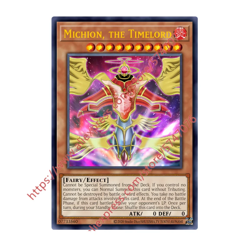 

Yu Gi Oh Michion, the Timelord SR японские английские DIY игрушки хобби Коллекционная игра