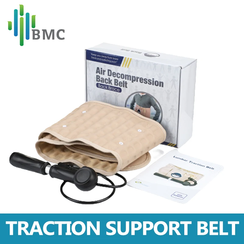 

Waist Air Traction Lumbar Traction Support Belt Inflatable Cushion Back Massager Protects Back Waist Muscles Easily Acceptable