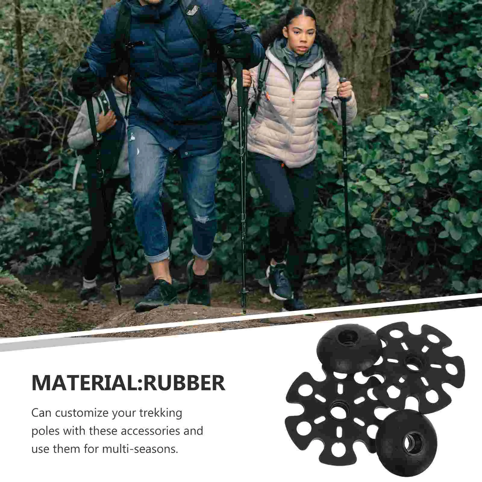 4 шт. трость Alpenstock грязевой поднос костыль коврики походные палки защита