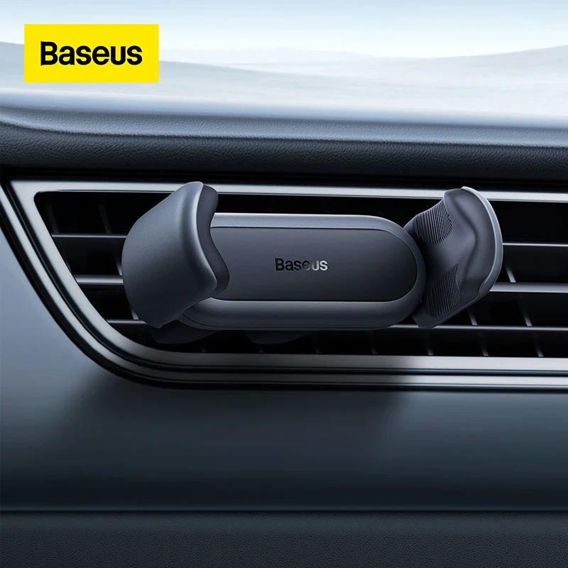 

Baseus Car Phone Holder Steel Cannon 2 Air Outlet Car Mount 360° Rotatable Mini Stable Cellphone Car Holder Phone Stand Support
