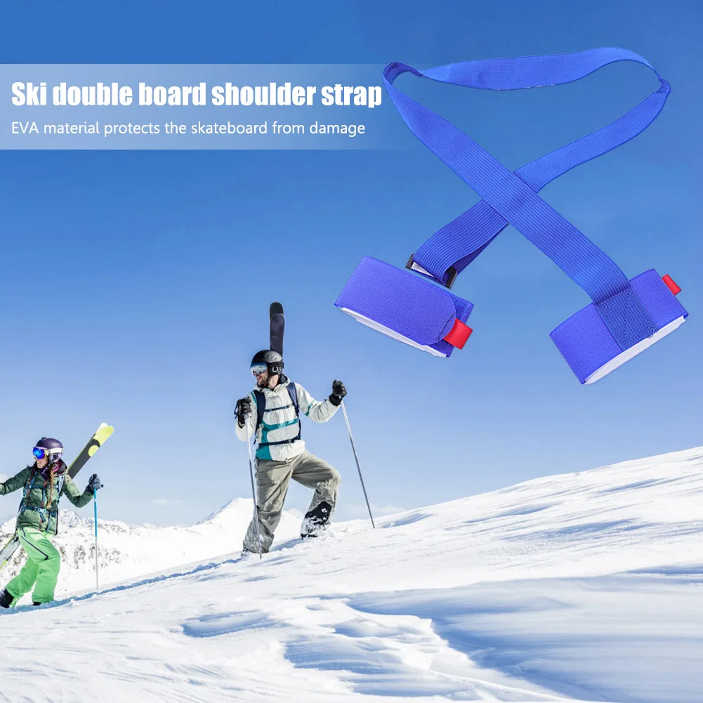 

Nylon Ski Lash Handle Straps Portable Adjustable Handle Carrier Belt Hand Carrying Protecting Fixed for Ski Snowboard