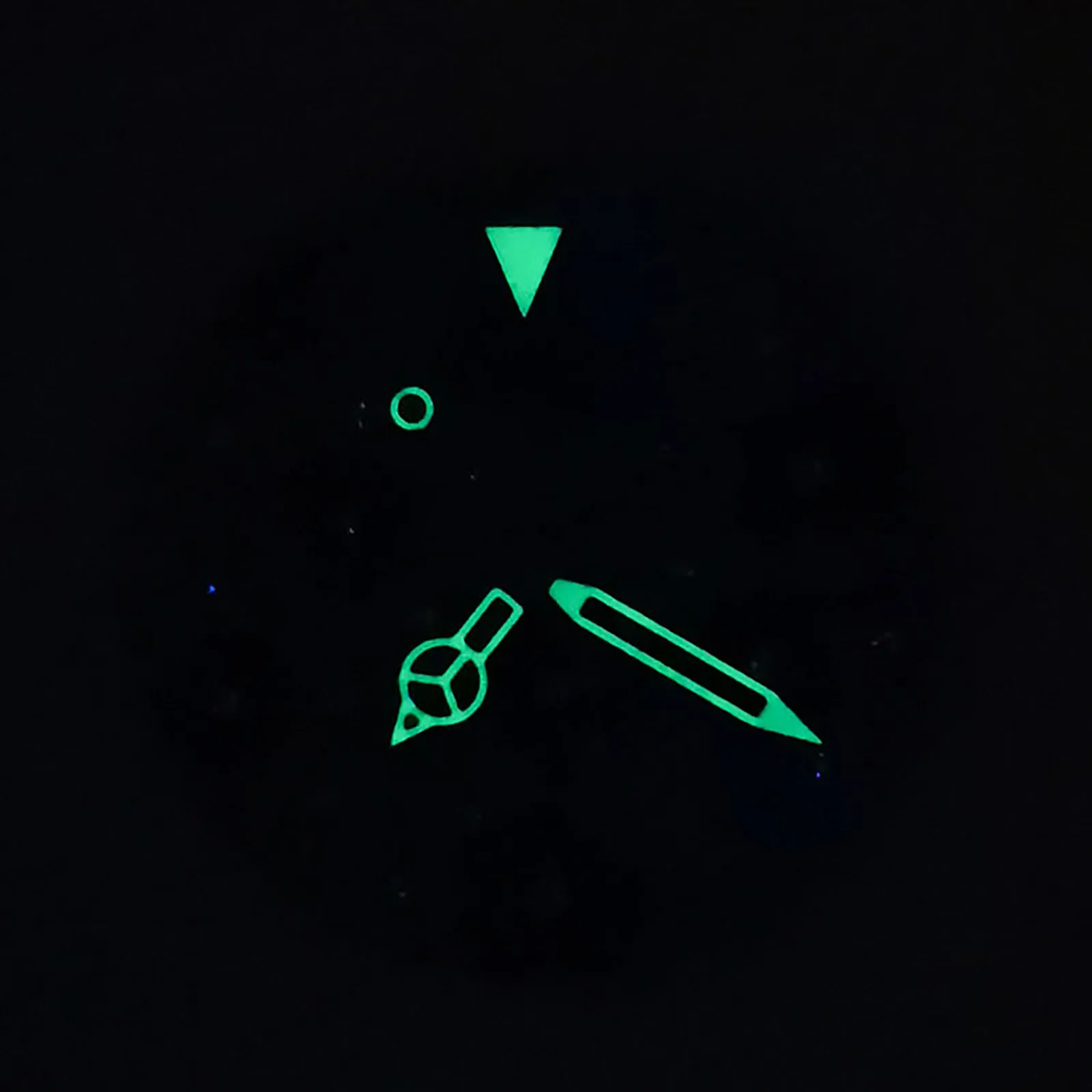 New 28.5MM Green Luminous Floral Watch Dial+ Hands Kits for NH35/NH36/4R/7S Movement Dials Modified Watch Accessories