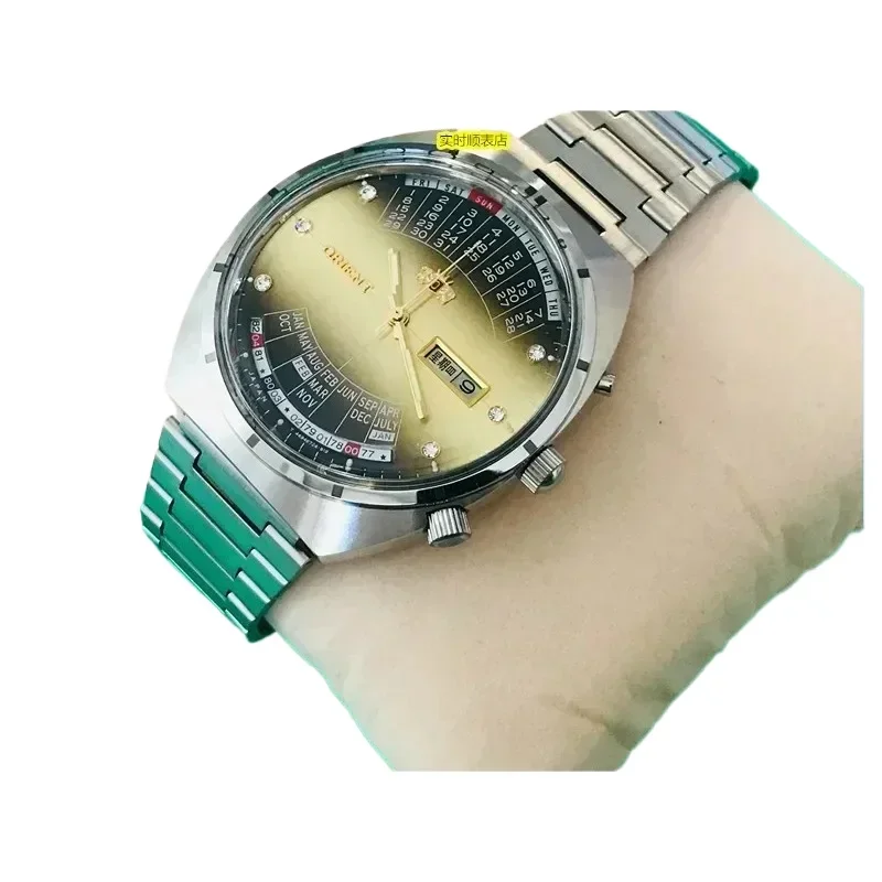 Механические автоматические часы Oriental Double Lion с вечным календарем