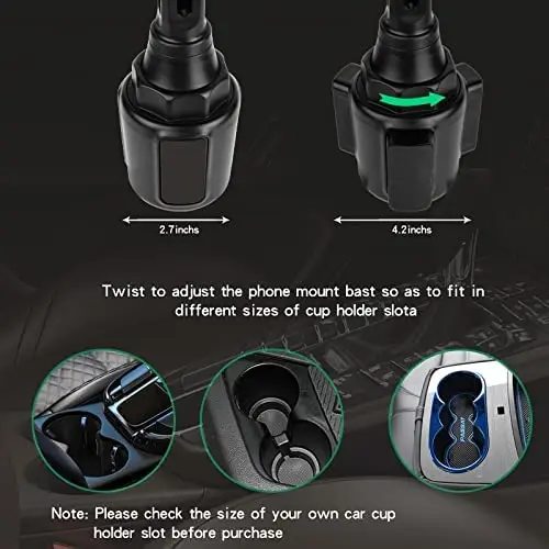 Useful Magnetic Phone Holder In Car Cup Stand Adjustable Universal Suporte Celular Carro | Mobile Holders & Stands