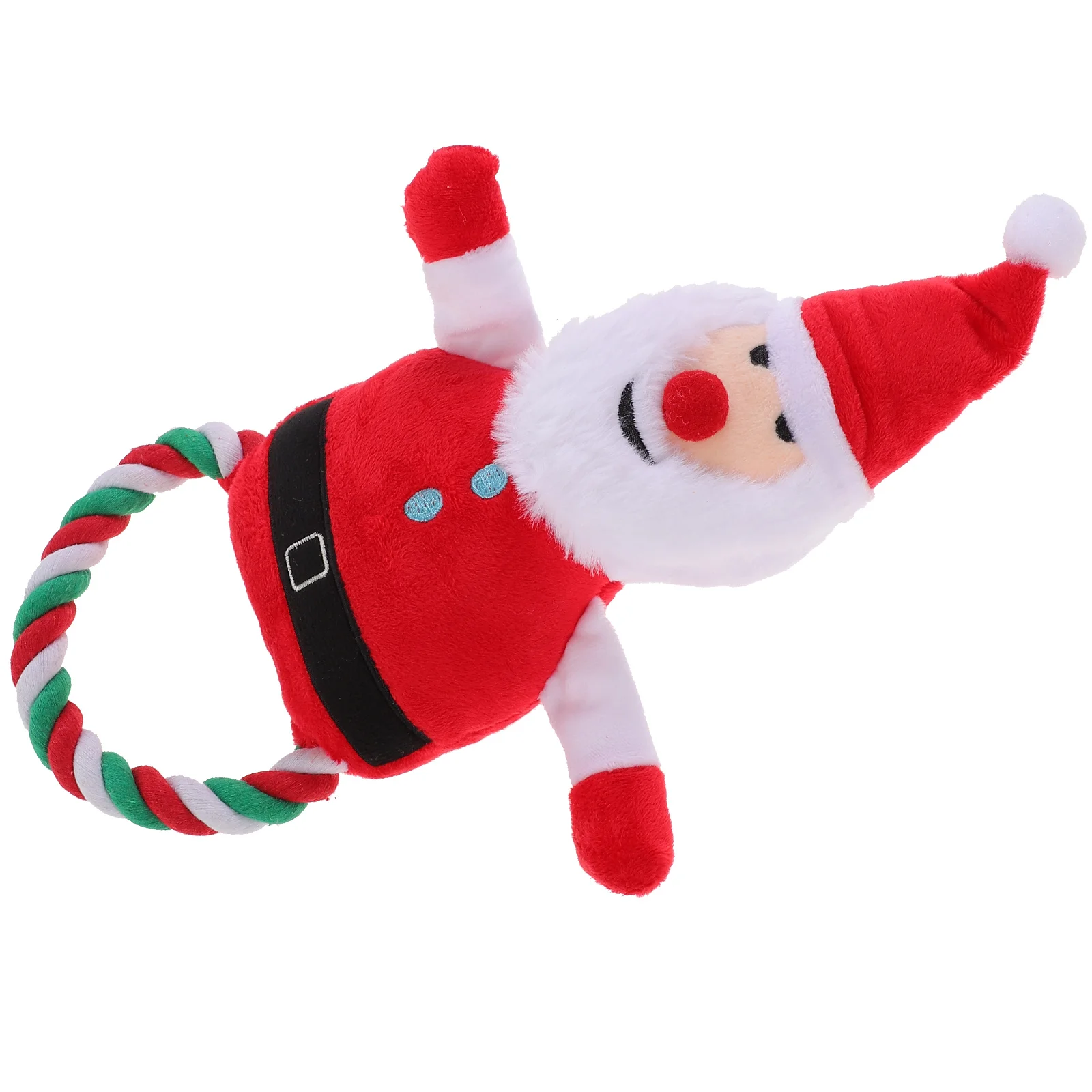 

Puppy Chew Toy Santa Claus Shaped Molar Toy Xmas Style Dog Squeaky Chewing Toy