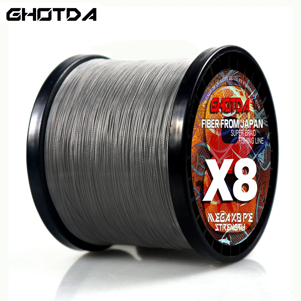 

Леска рыболовная плетеная из ПЭ, 4/8 нитей, 500 м,-lb