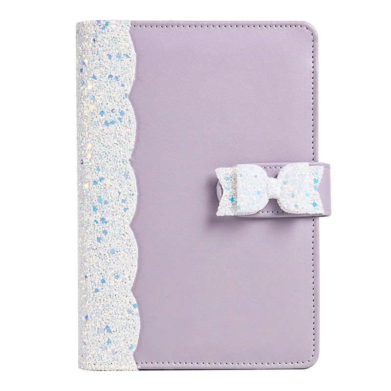 

A5 A6 High-end Butterfly PU Cover Binder Macaron Notebook DIY Binder Notebook Cover Diary Agenda Paper Cover Stationery