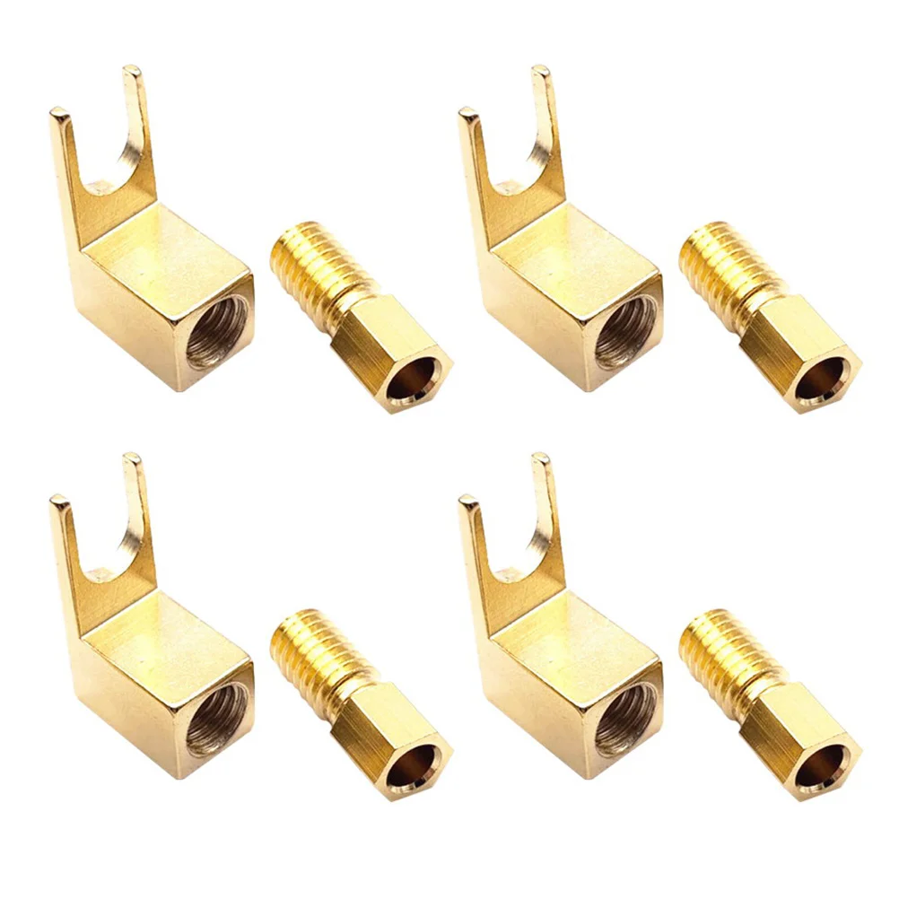 

Banana Speaker Connector Plugs Plug Amp Connectors Socket Wire Terminal Stereo Parts Adapter Spade Terminals