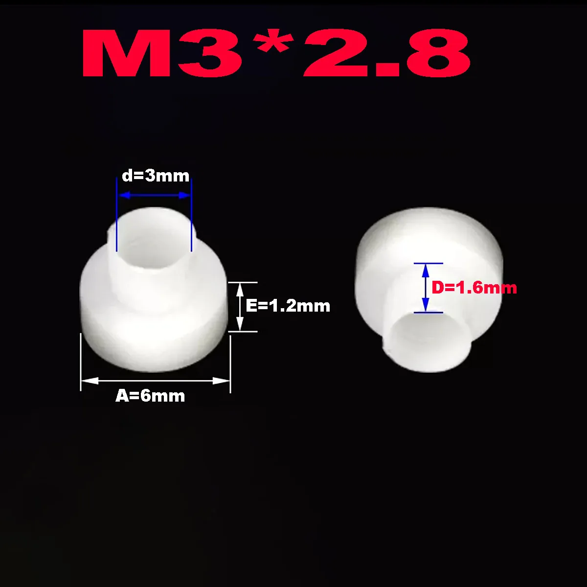 

Нейлоновые изолированные Т-образные шайбы M3-M5