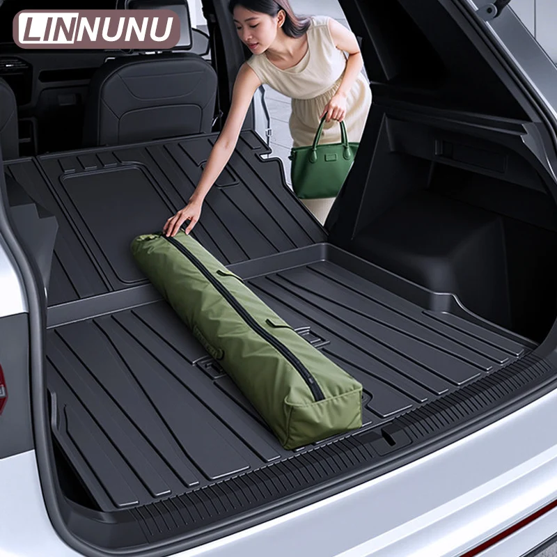 Фото LINNUNU Для Zeekr 7x 2025 2026: Коврик-подушка из TPE для багажника, защитный коврик для багажа Jike 7x, аксессуары для интерьера автомобиля №2