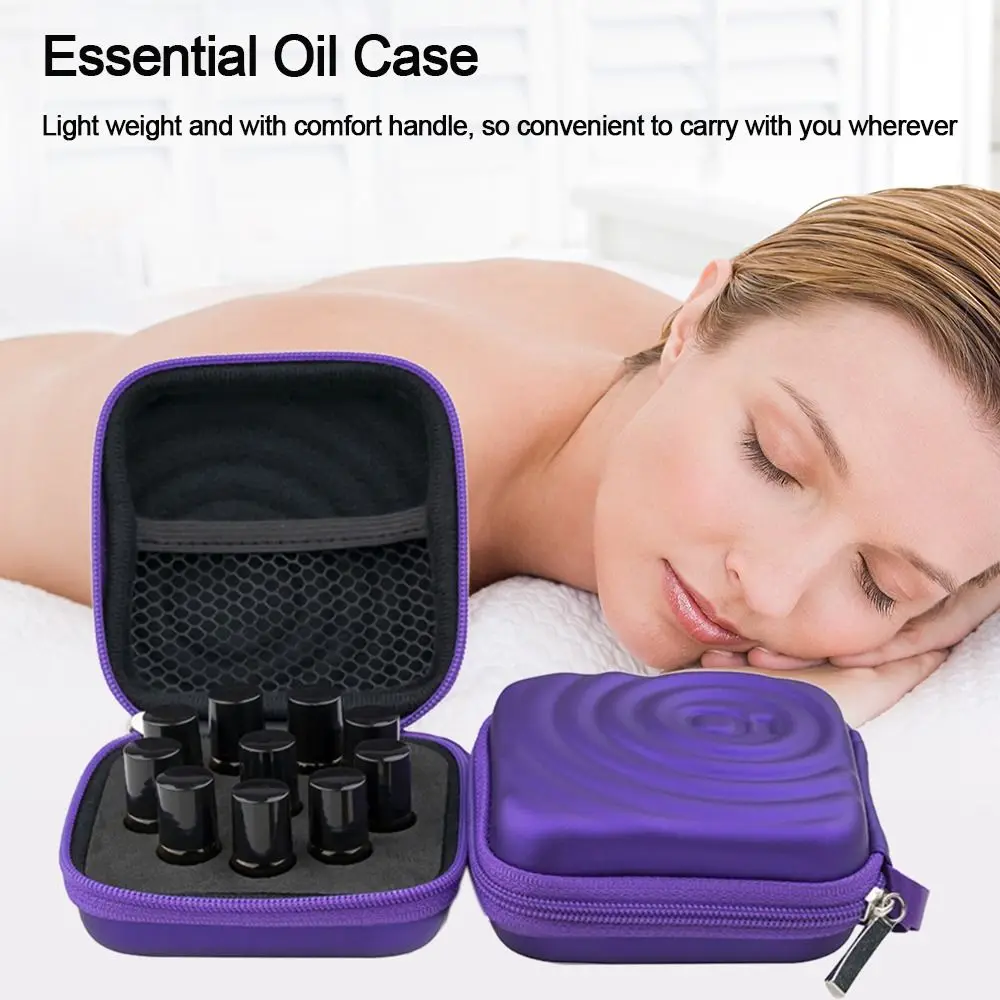 

Holder Essential Oils Storage Portable Hard Shell Travel Storage Bag Perfume Box Carrying Case Essential Oil Case