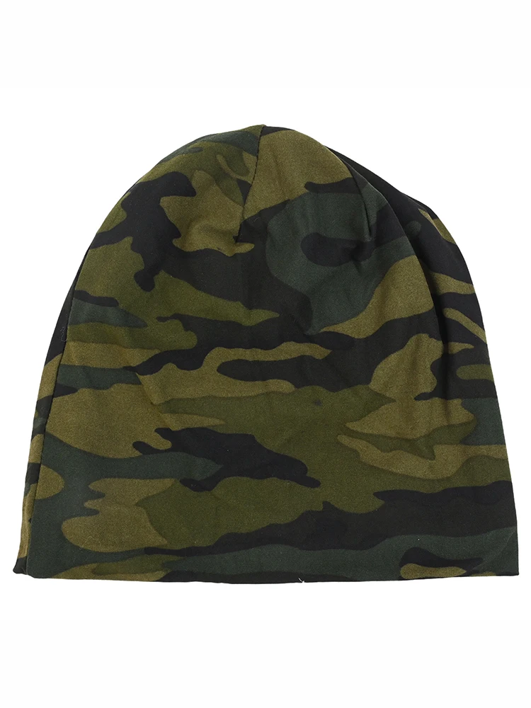 1 шт. мужская и женская зимняя теплая хлопковая мешковатая шапка-бини с