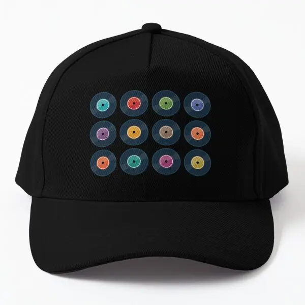 Vinyl Record Collection  Baseball Cap Hat Black Outdoor Spring  Boys Printed Hip Hop Solid Color Mens Sun Sport Snapback