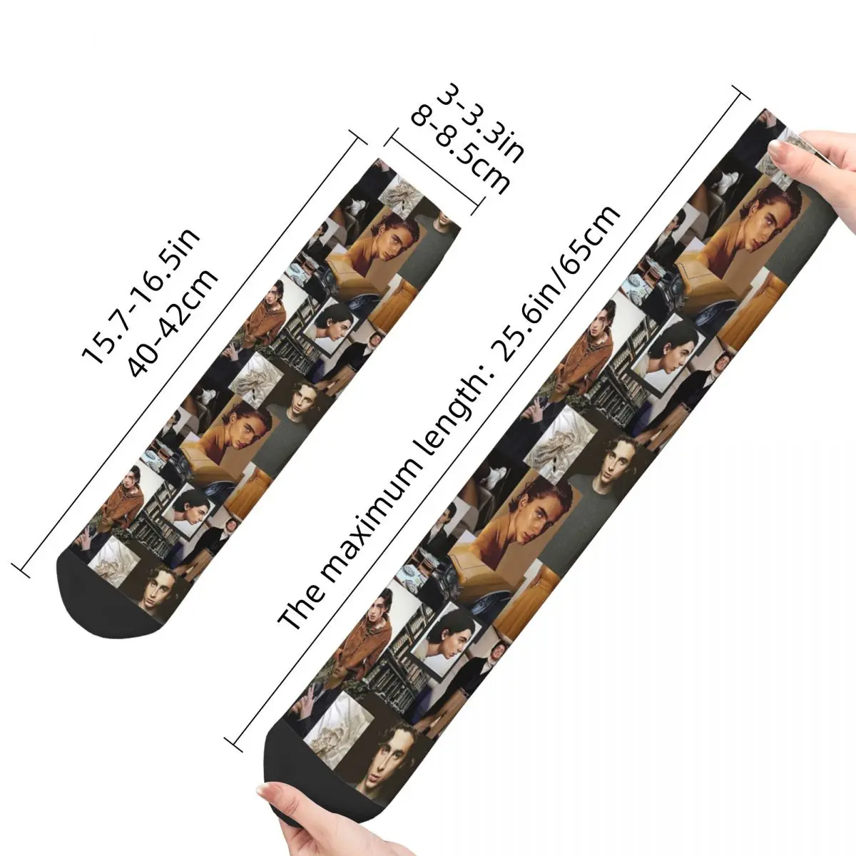 Timothee Chalamet Collage Adult Socks,Unisex socks,men Socks women Socks