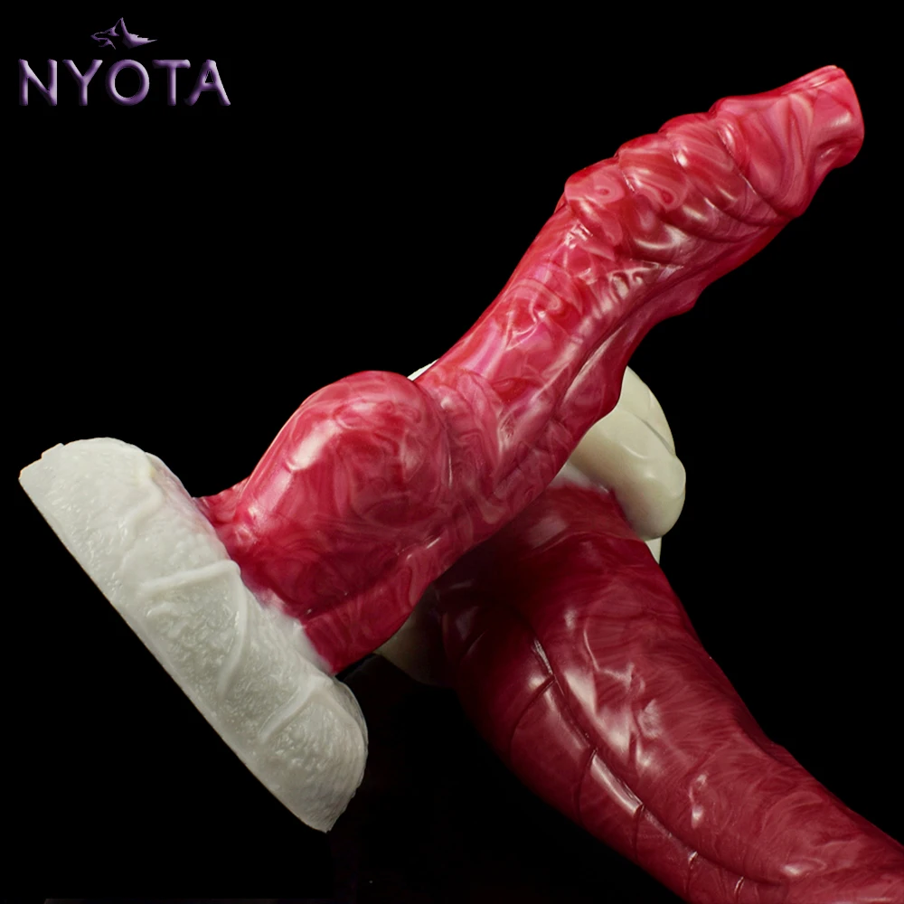 Реалистичный фаллоимитатор NYOTA Wolf Анальные Фаллоимитаторы секс-игрушка Красный