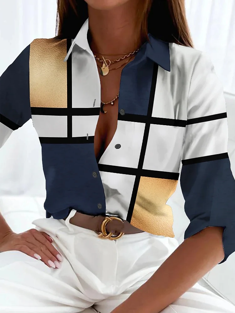 

Женская блузка с длинным рукавом, свободного покроя