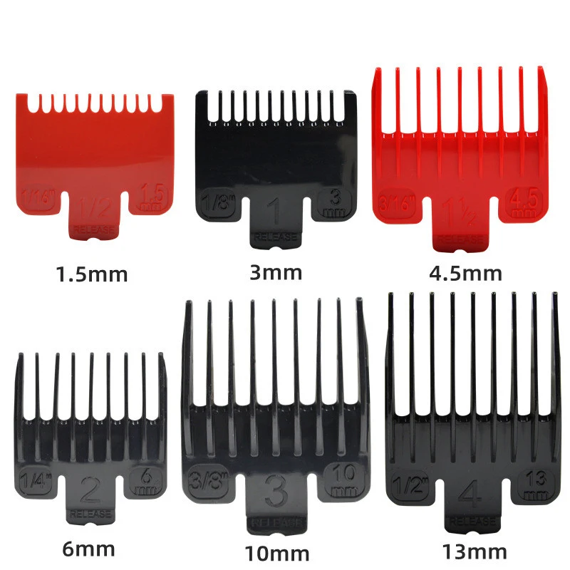 

Hair Clipper Guards Guide Combs Trimmer Cutting Guides Styling Tools Attachment Compatible 1.5mm 3mm 4.5mm 6mm 10mm 13mm