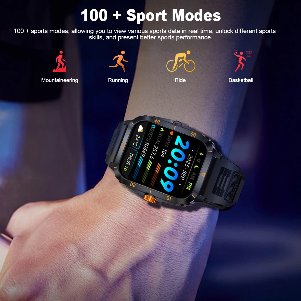 SL-TECH SMARTWATCH 1 96 дюйма 430 мАч ВОДОНЕПРОНИЦАЕМЫЙ BLUETOOTH Фитнес для SAMSUNG/iPHONE
