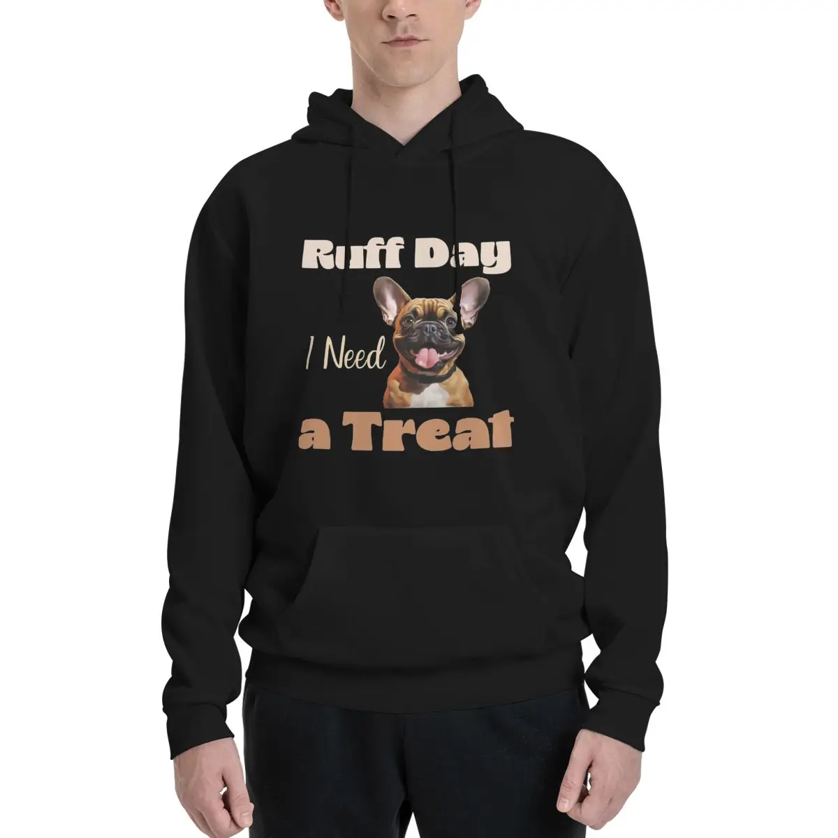 

Ruff Day I Need A Treat Dog Polyester Hoodie Men's Women's Sweater Size XXS-3XL