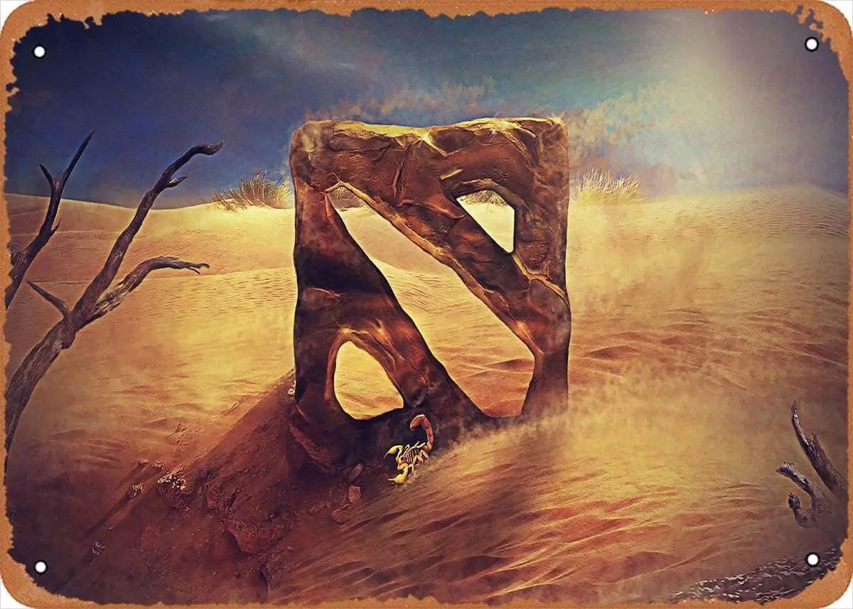 Эмблема с логотипом DOTA 2 винтажный спортивный постер металлическая жестяная