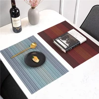 pvc washable placemats for dining table mat non slip placemat set in kitchen accessories cup coaster wine pad home decor