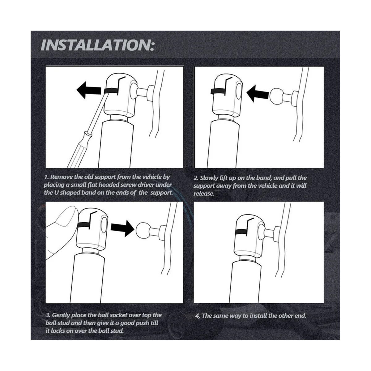 1 шт. подъемник капота двигателя автомобиля амортизатор стойки для 2011-2020 Dodge Durango