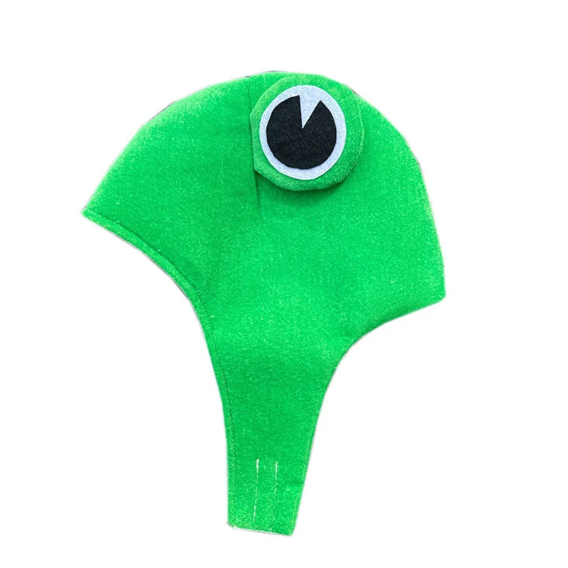Милая зеленая лягушка плюшевая шляпа головная повязка головной убор наряд