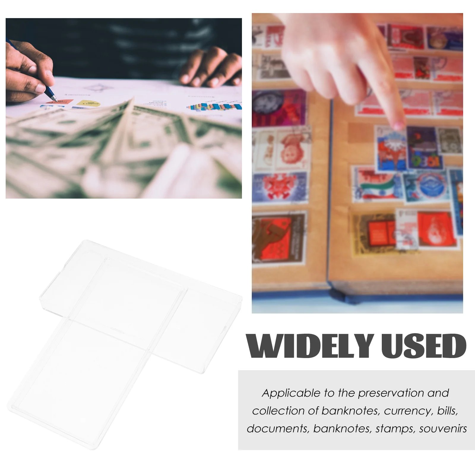 Пластиковый чехол защитный для бумажных денег пластиковый штампа банкнот