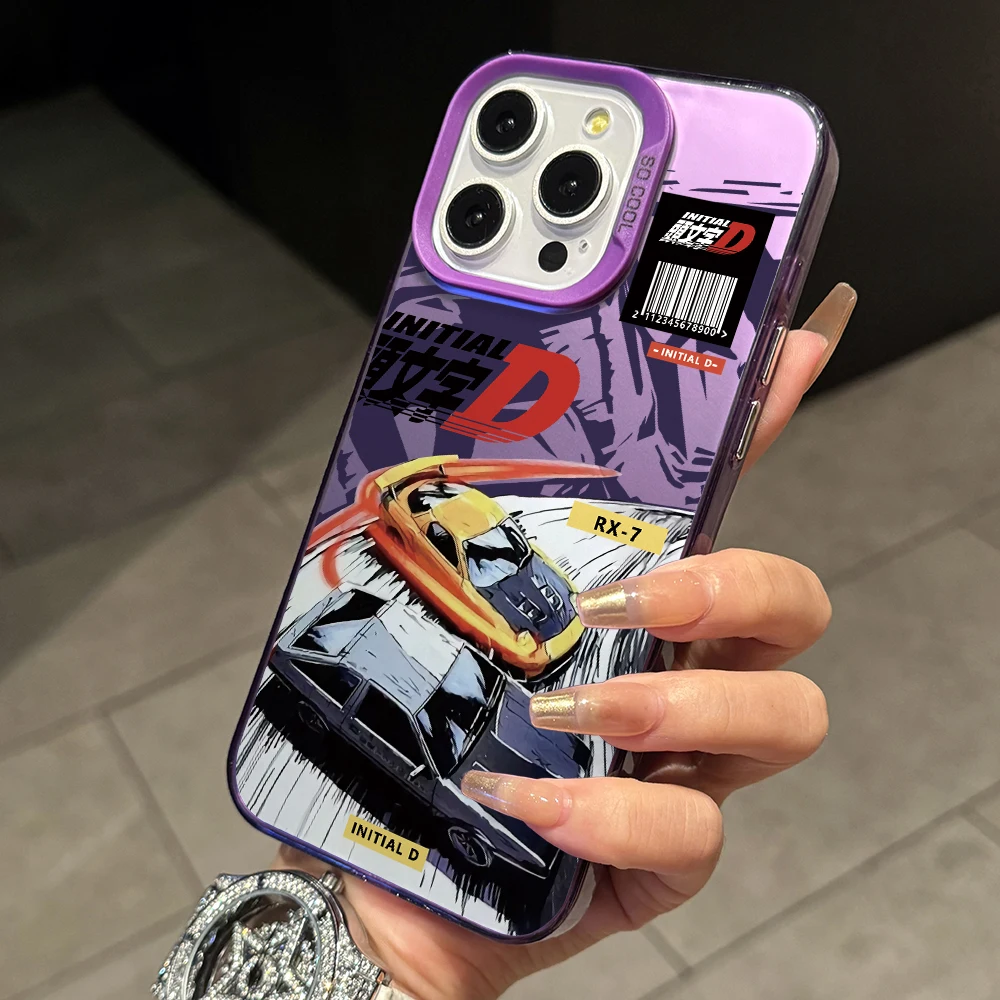 Чехол для телефона с изображением аниме Initial D Oppo Realme C75 C65 C63 C55 C53 C35 C33 C20 13 12 11 10 9 8 7 i