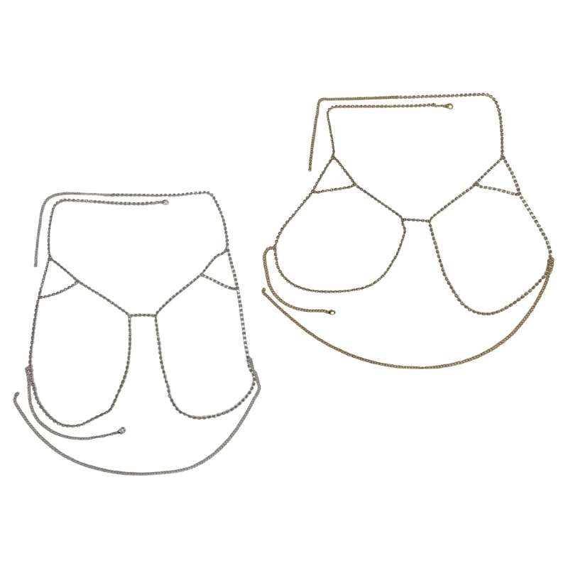 

braChain Chest Chain Necklace Bikinis BraChain Body Chain Body Jewel