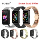 Металлический Wathband для Huawei Band 6 Correa сменный Браслет из нержавеющей стали для Huawei band 6 ProHonor band 6 браслет