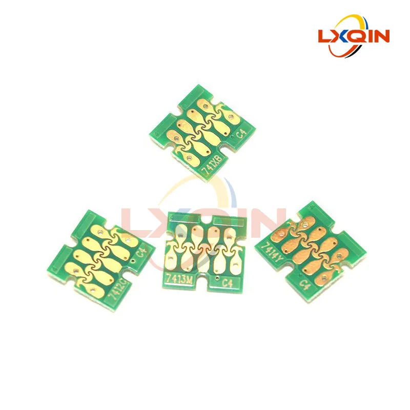 Чип картриджа с чернилами T741X T7411-T7414 для Epson SureColor F6000 F6070 F6200 F6270 F7000 F7070 F7100 F7170 F7200 F7270