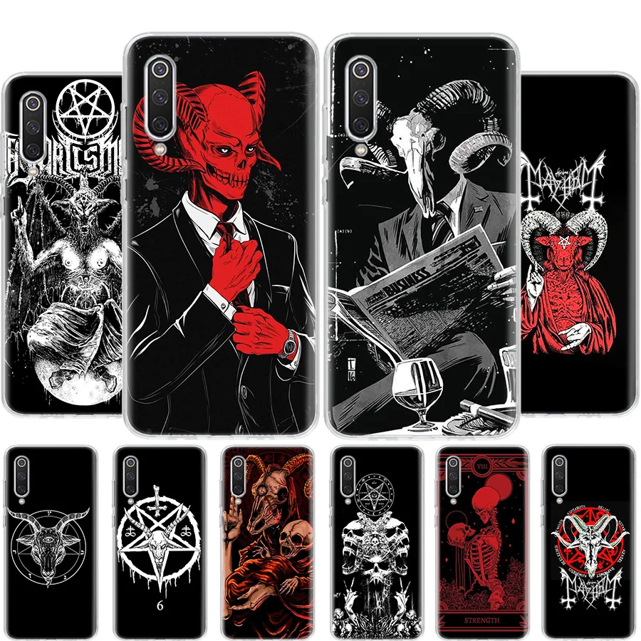 

Satanic Goat Satan Devil Phone Case For Xiaomi Poco X4 NFC Pro 5G X3 GT M4 M3 M2 Mi F3 F2 F1 A1 A2 Lite A3 Note 10 CC9E Coque So