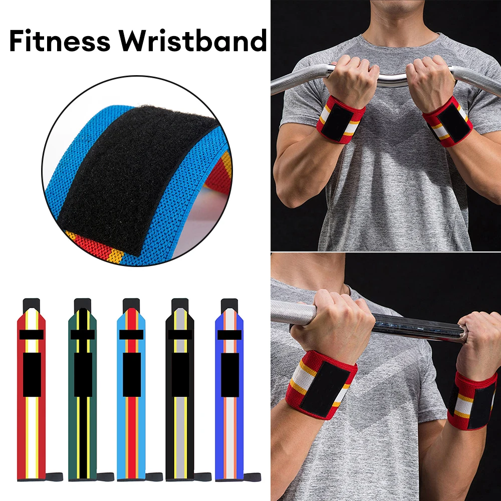 

1Pair Wrist Support Wrap Weight Lifting Gym Cross Training Fitness Padded Thumb Brace Strap Power Hand Support Bar Wristband